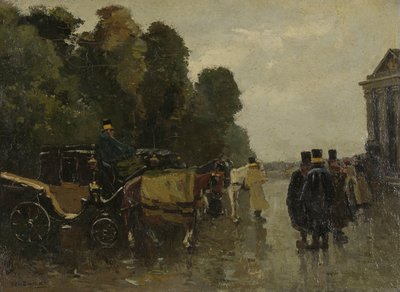 Carrozze e Cocchieri in Attesa da Willem de Zwart