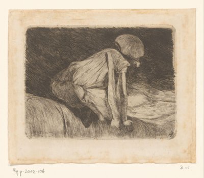 Ragazza che legge (vista di spalle) da Willem de Zwart