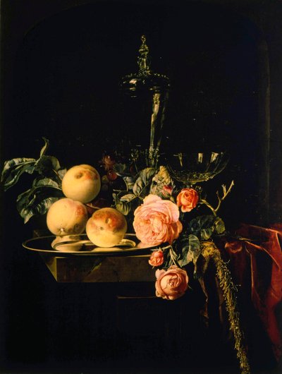Rose e pesche da Willem van Aelst