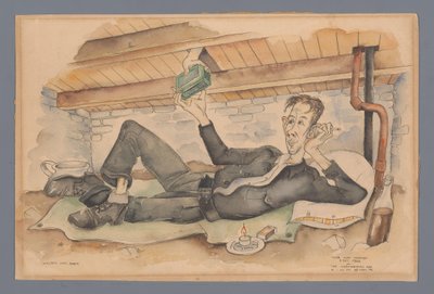 Autoritratto nel rifugio da Willem van Beek (signed by artist)