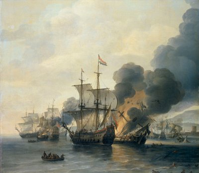 La battaglia di Livorno, 4 marzo 1653 da Willem van Diest