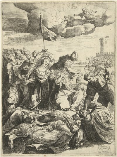 Santa Orsola assediata dagli Unni da Willem van Haecht (II)