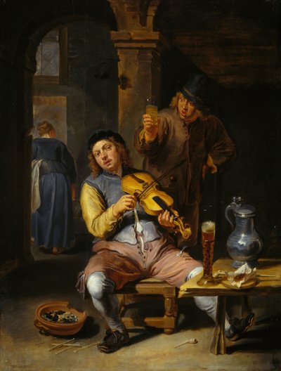 Il violinista cieco, 1637-1677 da Willem van Herp