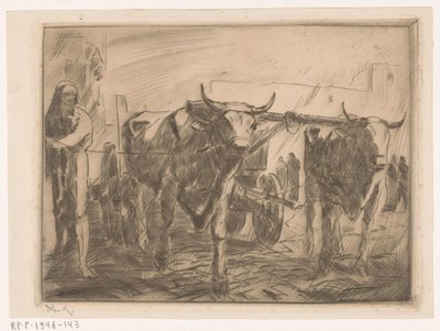 Carro di buoi da Willem van Konijnenburg (signed by artist)