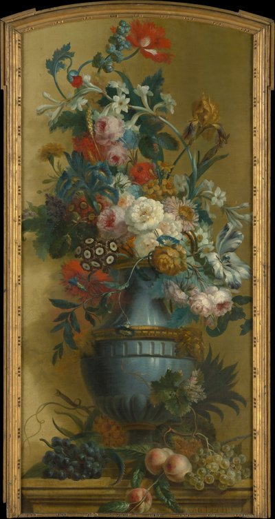 Fiori in un vaso blu, XVIII secolo da Willem van Leen