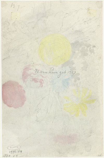 Schizzo di un bouquet da Willem van Leen