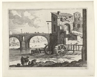 Ponte e mulino ad acqua da Willem van Nieulandt (II)