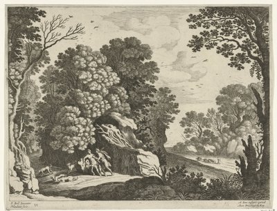Cefalo e Procri (Paesaggi italiani) da Willem van Nieulandt (II)