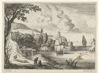 Villaggio su una baia da Willem van Nieulandt (II)