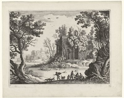Edificio su un fiume da Willem van Nieulandt (II)