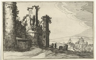 Veduta di Roma dal Monte Pincio da Willem van Nieulandt (II)