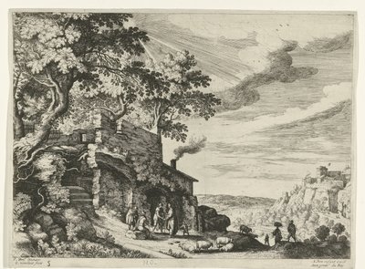 Pastori presso una rovina da Willem van Nieulandt (II)
