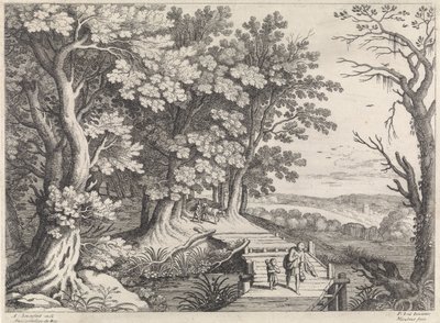 Paesaggio con Abramo e Isacco (Paesaggi italiani) da Willem van Nieulandt (II)