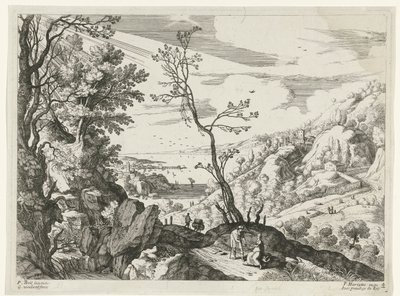 Paesaggio con Giuda e Tamar da Willem van Nieulandt (II)
