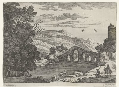 Paesaggio con un fiume da Willem van Nieulandt (II)