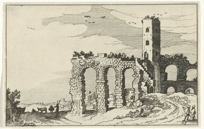 Rovina di un acquedotto da Willem van Nieulandt (II)
