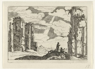 Rovine delle terme di Caracalla da Willem van Nieulandt (II)