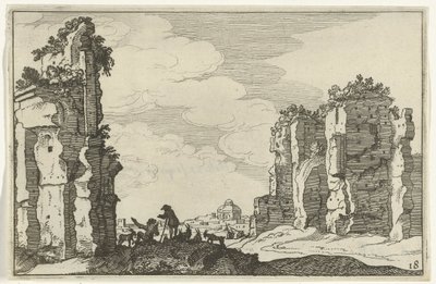 Rovine delle terme di Caracalla (Romeinse ruïnes en kustlandschappen) da Willem van Nieulandt (II)