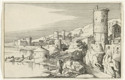 Città con torri sull