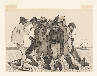 Raccolto 1918. Moderna covone di grano da Willem van Schaik (signed by artist)