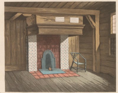 Interno della Casa di Pietro il Grande a Zaandam, 1824 da Willem van Senus (possibly)
