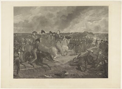 Principe di Orange nella battaglia di Quatre-Bras, 1815 da Willem van Senus