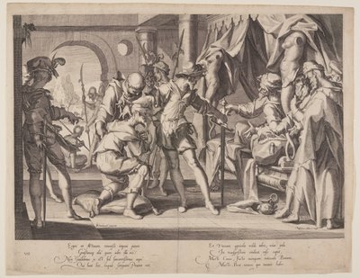 Il conte Guglielmo che permette la decapitazione, tavola 7 da Troni di giustizia (Thronus Iustitiae) da Willem van Swanenburgh