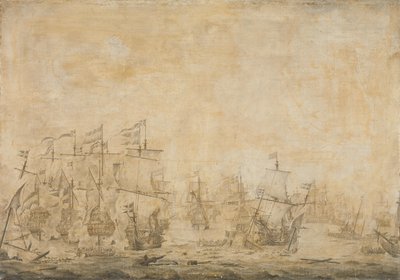 Battaglia tra le flotte olandese e svedese, nello stretto, 8 novembre 1658 da Willem van de Velde (I) (attributed to)
