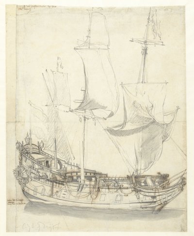 Nave Princesse Royale del vice-ammiraglio Witte de With da Willem van de Velde (I)