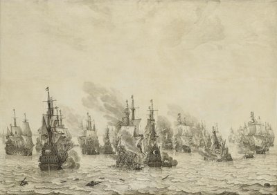 La battaglia di Livorno da Willem van de Velde (I)