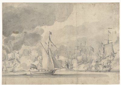 Battaglia navale di Lowestoft del 13 giugno 1665 da Willem van de Velde (I)