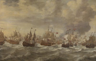 Episodio dalla battaglia navale dei quattro giorni di giugno 1666 da Willem van de Velde