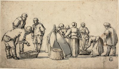 Una pescheria olandese da Willem van de Velde I