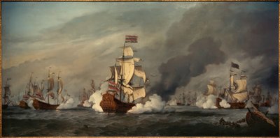 Die "Gouden Leeuw" nella battaglia navale di Texel, 21 agosto 1673 da Willem van de Velde the Younger