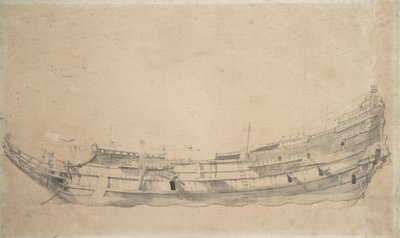 Ritratto di una fregata olandese, c.1655 da Willem van de Velde the Younger
