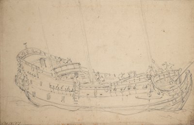 Ritratto di una nave inglese di quinta classe, c.1675 da Willem van de Velde the Younger