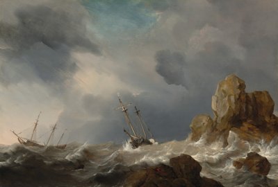 Navi in Tempesta da Willem van de Velde the Younger