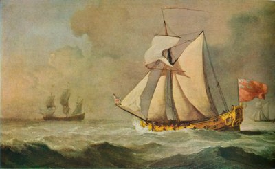 Lo yacht Cleveland in mare con una brezza fresca, 1678 da Willem van de Velde the Younger