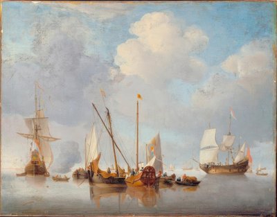 Dopo W. v. d. Velde il Giovane, Una bonaccia da Willem van de Velde the Younger