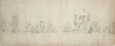 Flotta olandese dopo il consiglio di guerra, 8-18 agosto 1665 da Willem van de the Elder Velde