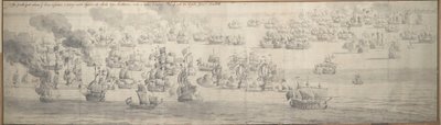 La battaglia di Texel (Kijkduin) da Willem van de the Elder Velde