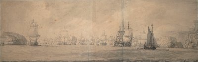Le navi olandesi verso Bok op Raa (Bjaelkero), 25 agosto-4 settembre 1665 da Willem van de the Elder Velde