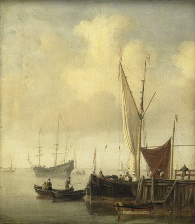 Un porto da Willem van de the Younger Velde