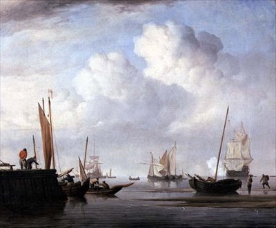 Barche da pesca e altre imbarcazioni da Willem van de Velde the Younger