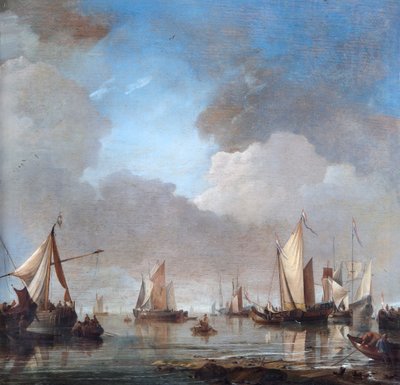 Grandi navi e barche in calma da Willem van de Velde the Younger
