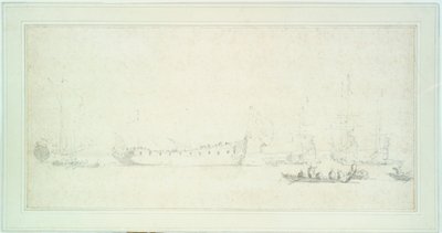 Il varo di una nave inglese, probabilmente la 