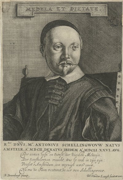 Ritratto di Antonius Schellingwou da Willem van der Laegh