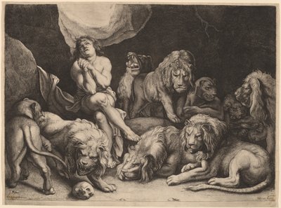 Daniele nella fossa dei leoni da Willem van der Leeuw after Sir Peter Paul Rubens