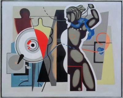 Donna con il braccio alzato da Willi Baumeister