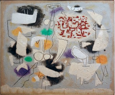 Poesia con piccole forme fantomatiche da Willi Baumeister